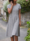 Plus size Crew Neck Printed Short Sleeve Dresses