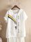 Casual Rainbow Print Short Sleeve Shirts & Tops