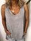Casual Plus Size V Neck Tank Tops