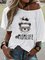 Printed Short Sleeve Casual Crew Neck T-Shirts