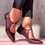 JFN Low Heel Lace-Up Pointed Toe Sandals Women Comfy Shoes