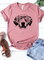 Short Sleeve Printed Casual Crew Neck Shirts & Tops