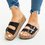 Women Casual Summer Double Buckle Slip On Comfy Sandals