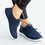 Summer Sports Lace-Up Flyknit Fabric Sneakers