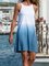 Lightblue Shift Casual Sleeveless Dresses