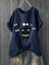 Navy Blue Casual Floral-print Shirts & Tops