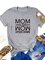 Cotton-Blend Crew Neck Floral-Print Short Sleeve Shirts & Tops