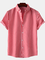 Red Cotton Short Sleeve Shirts & Tops