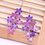 Colorful Copper Flower Earrings
