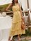 V Neck Dresses A-Line Tiered Maxi Dress