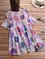 Holiday Cotton-Blend Printed A-Line Dresses