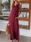 Wine Red Spaghetti-Strap Holiday Dresses