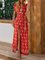 Red Short Sleeve Shift Dresses