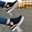 JFN Women's Summer Suede Buckle Round Toe Wedges Slip-on Sandals