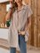 Gray Casual Linen V Neck Solid One-Pieces