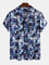 As Picture Cotton Printed Boho V Neck Shirts & Tops