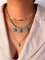 Sequined Turquoise Starfish Eye Multilayer Necklace