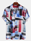 As Picture Casual Cotton V Neck Shirts & Tops
