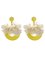 Women Flower Yellow Earrings