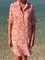 Women 3/4 Sleeves Printed Summer Shirt Dresses