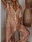 Khaki V Neck Printed Casual One-Pieces