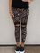 Cotton-blend Casual Leopard Pants
