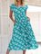 Women Floral Caftan Pockets Summer Dresses