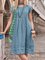 Women Caftan Solid Casual Linen Dresses