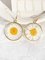 Daisy sunflower dried flower earrings