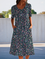 Floral pocket midi dress floral dress