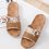 Casual Woven Material Slippers