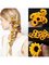 Women Cloth Sunflower 5 Pices for a Set Haripin