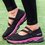Flat Heel Mesh Elastic Band Women Slip On Sneakers