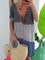 V Neck Women Dye Casual Dresses
