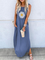 Plus size Sleeveless Casual Floral Dresses