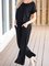 Black Short Sleeve Casual Pockets Jumpsuits