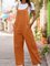 Casual Solid Sleeveless One-Pieces Jumpsuit