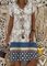 V-neck mid-length ladies dress A-Line daily print dress