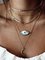 Women Alloy Muliti-layer eye of eival Necklaces