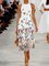 Romantic Butterfly Lady Dress A-line Floral Dress