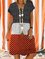 Casual V Neck Holiday Color-Block Dresses