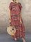 Crew Neck Women Dresses Cotton-Blend Tribal Dresses