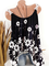 V Neck Sleeveless Floral Casual Shirts & Tops