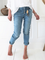 Denim Pockets Casual Pants