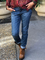 Denim Casual Pockets Pants