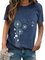 Crew Neck Short Sleeve Dandelion Print T-Shirts & Tops