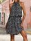 Summer Holiday Halter Floral Mini Dress