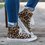 Women Lepard High Top Sneaker