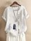 Crew Neck Shift Short Sleeve Cartoon Shirts & Tops