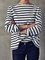 Black Long Sleeve Striped Shirts & Tops